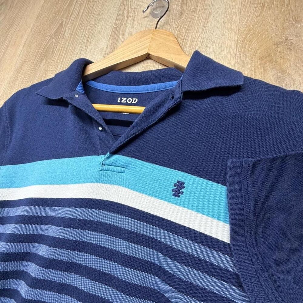 Izod Men's Blue and Navy Polo-shirts
